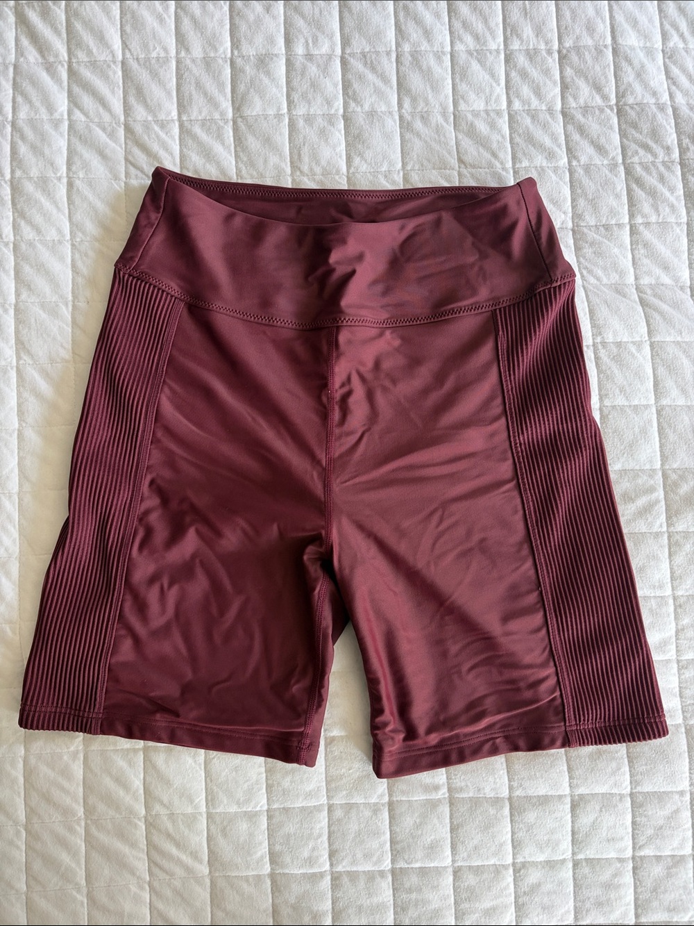 Abercrombie & Fitch High-Waist Burgundy Women’s Athletic Bike Shorts - Size M